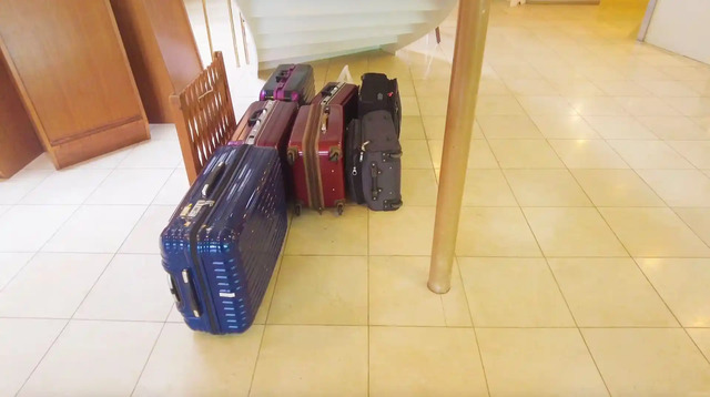 Onboard Luggage Storage on Orida Kisen Ferry Yakushima 2
