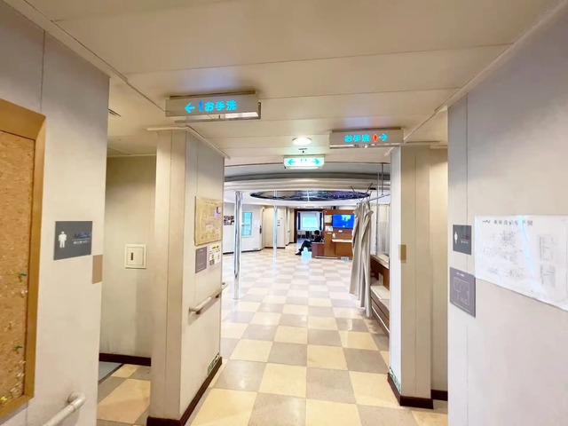 プリンセスわかさ船内の3階にあるトイレ