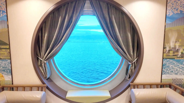 さんふらわあ くれないプロムナードの窓