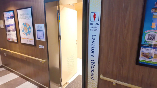 さんふらわあ くれないの女性用トイレの入り口