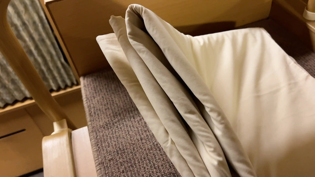 サンライズ出雲ノビノビ座席の掛け布団