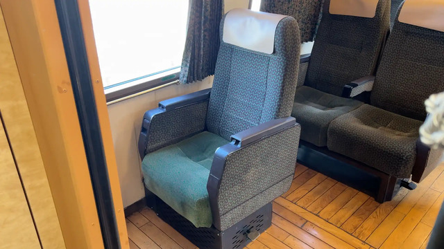 Wheelchair Accessible Seat On The Limited Express Yufuin no Mori