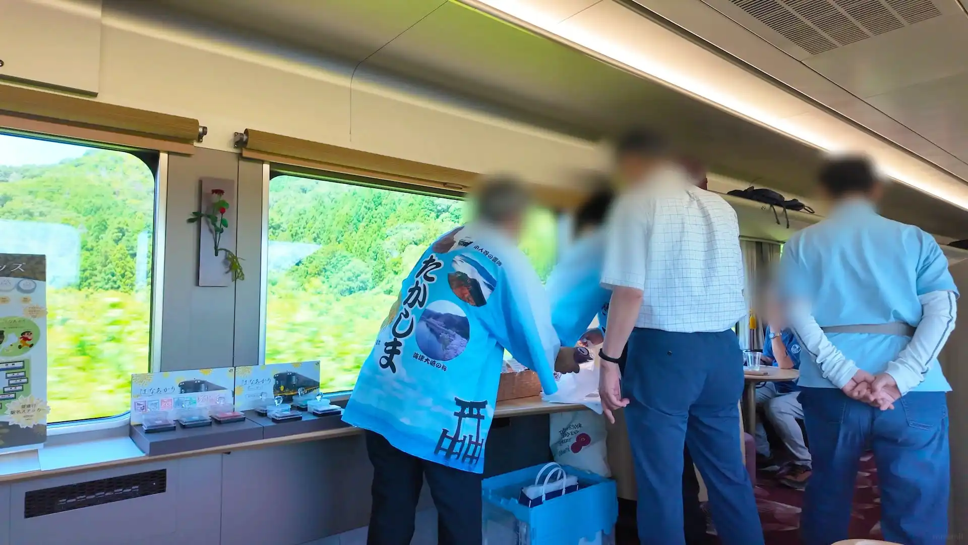 観光列車「はなあかり」高島市の物産販売