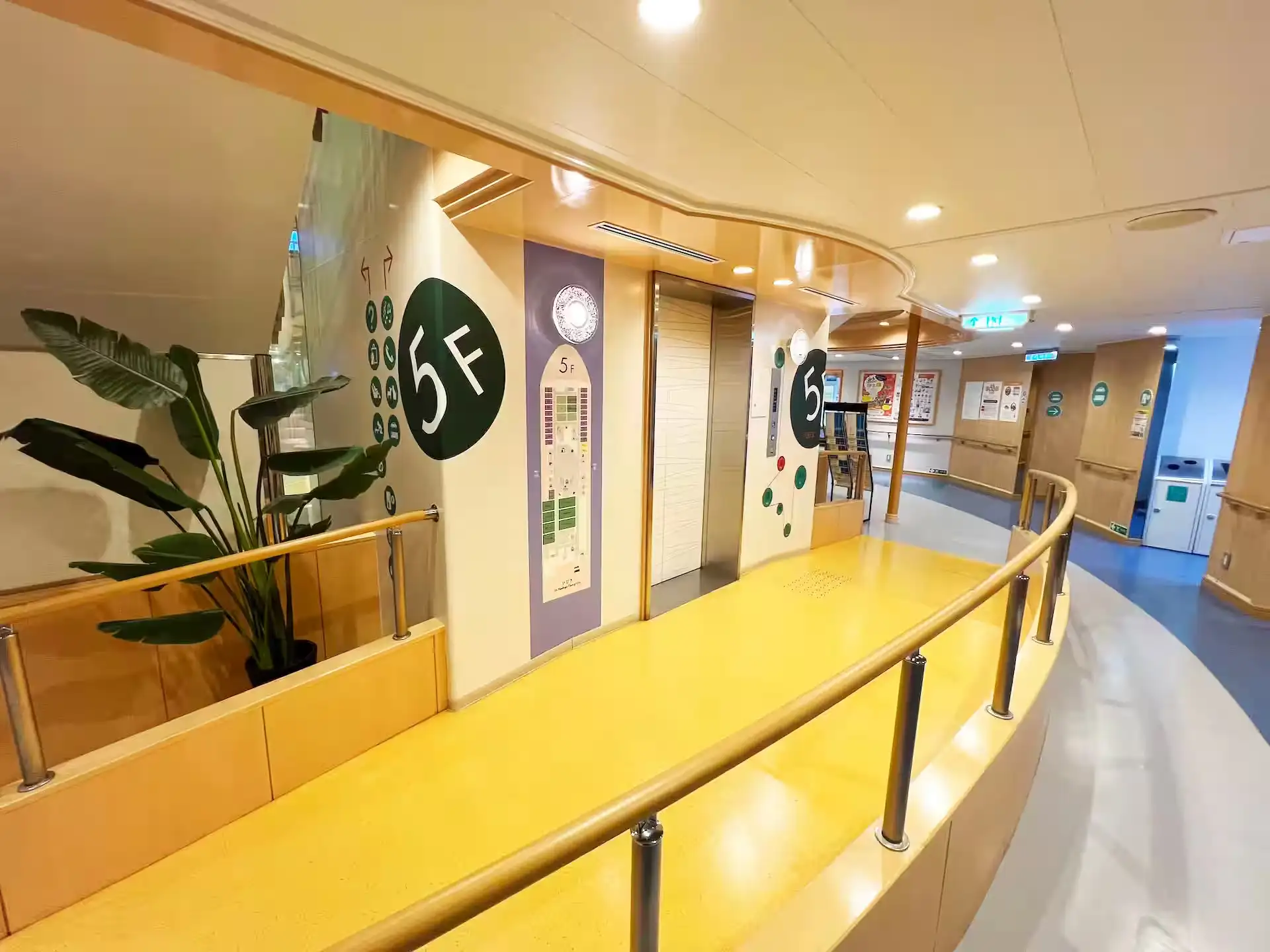 Elevator on board Hankyu Ferry Hibiki