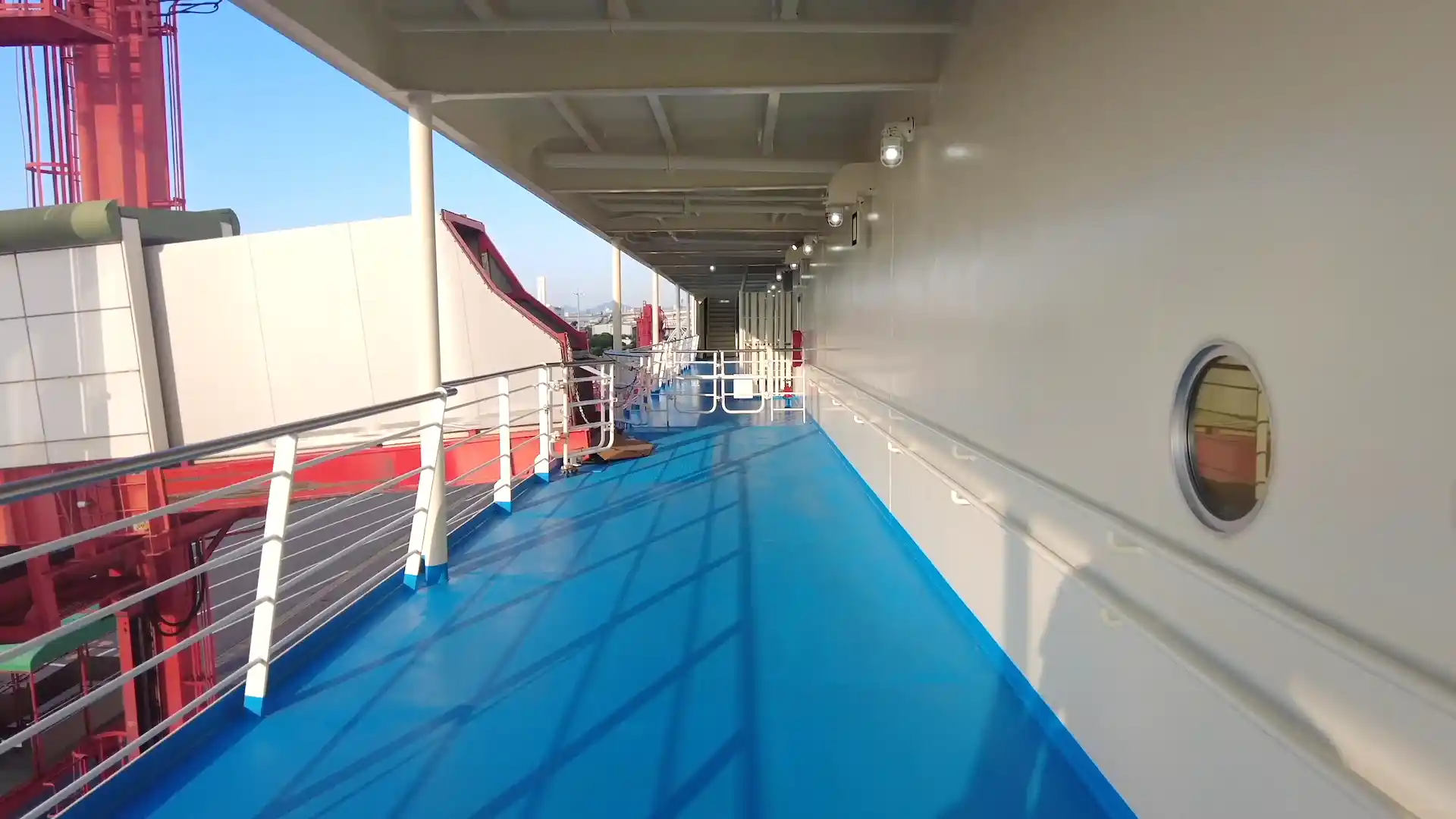 阪九フェリーせっつ下船風景