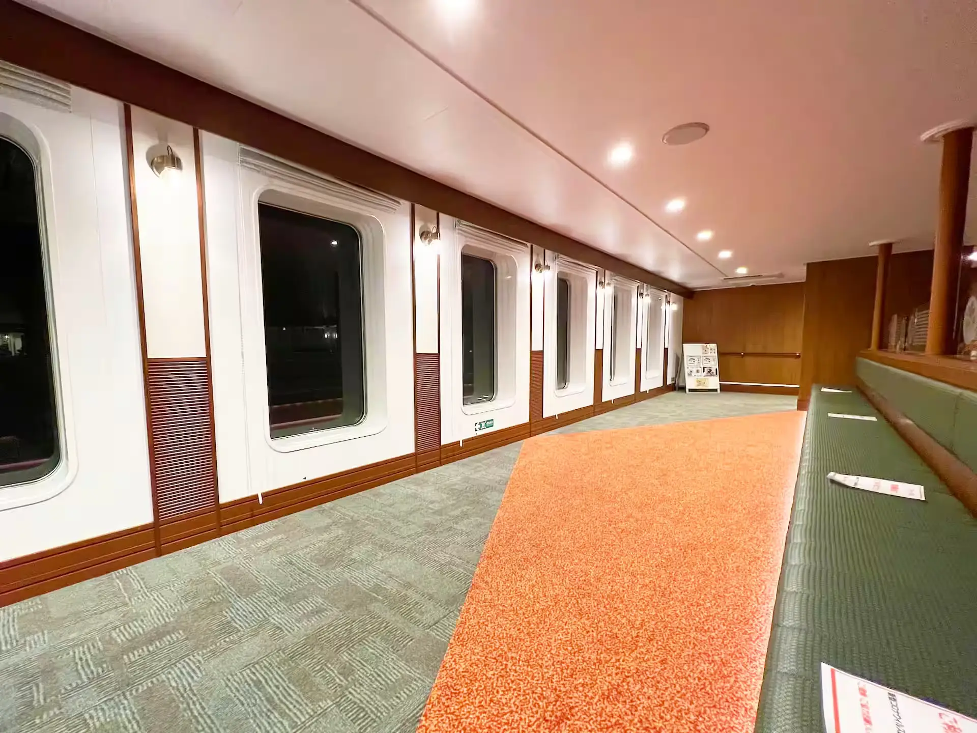 Promenade inside Hankyu Ferry Yamato