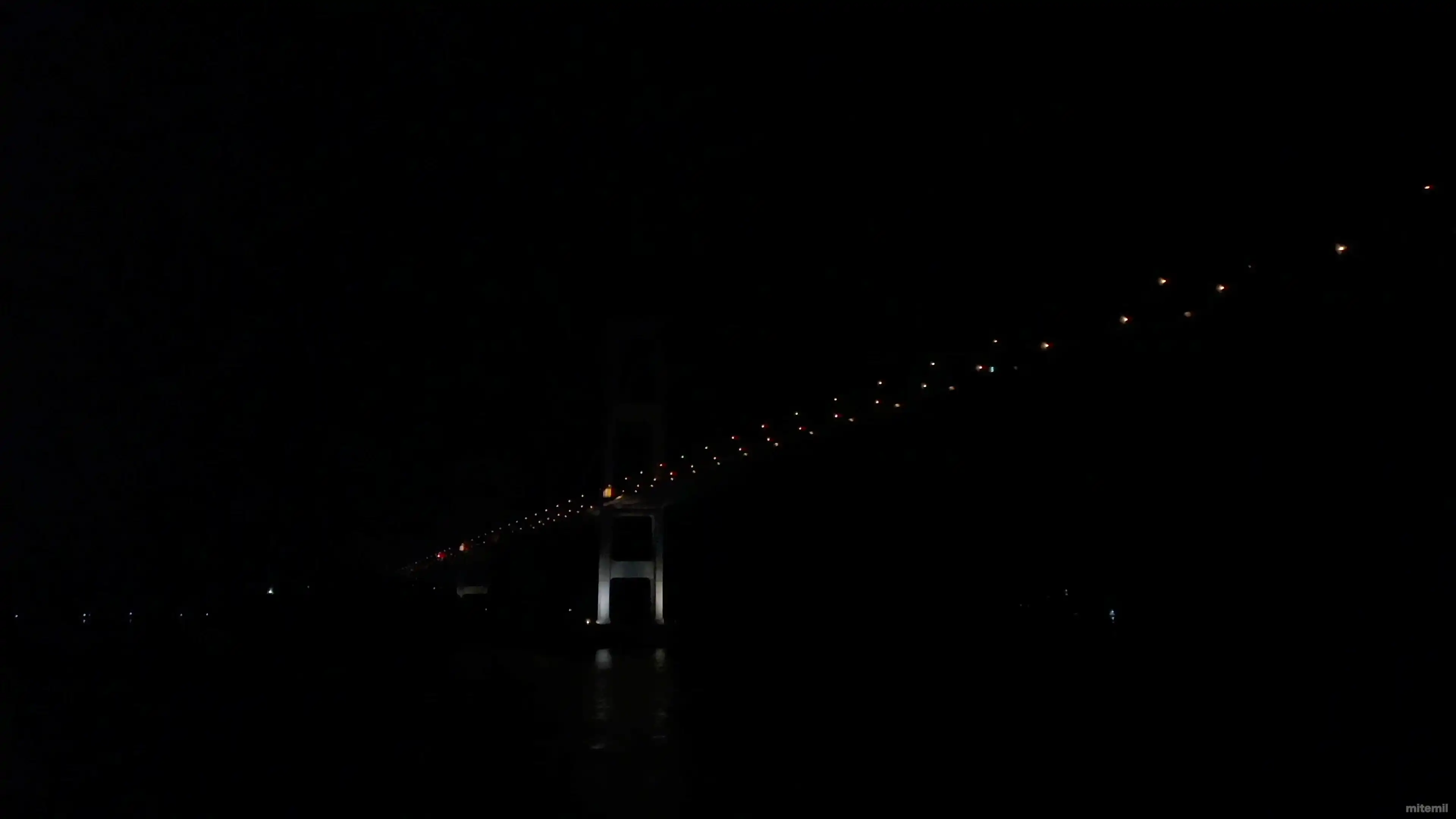 展望デッキから見えた来島海峡大橋