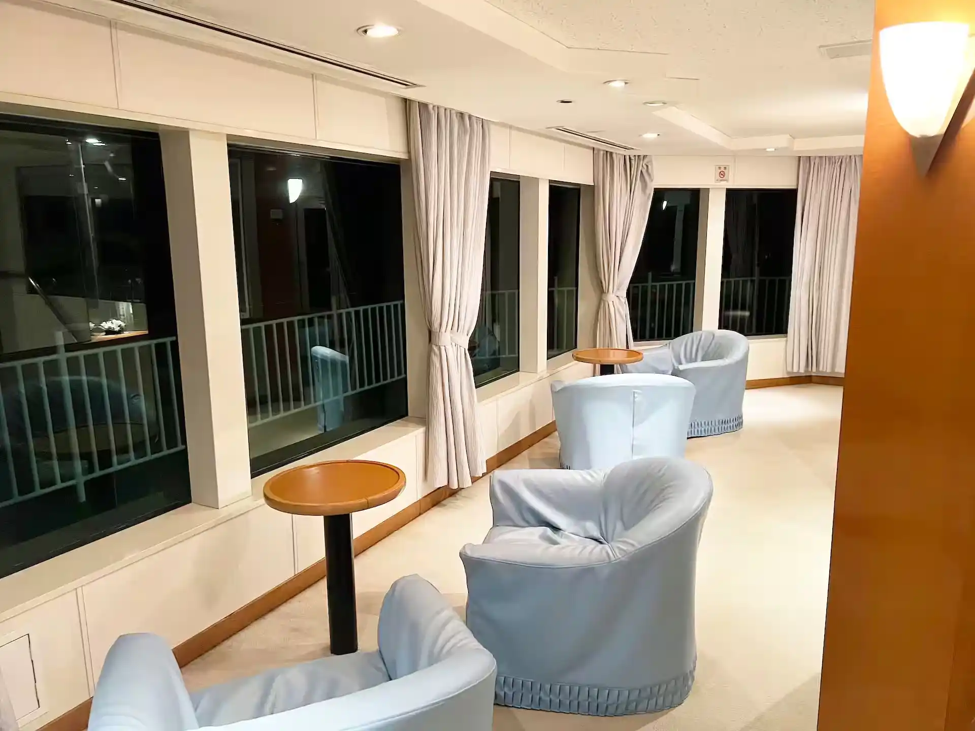 Sky Lounge on board the Kyushu Yusen Chikushi ferry