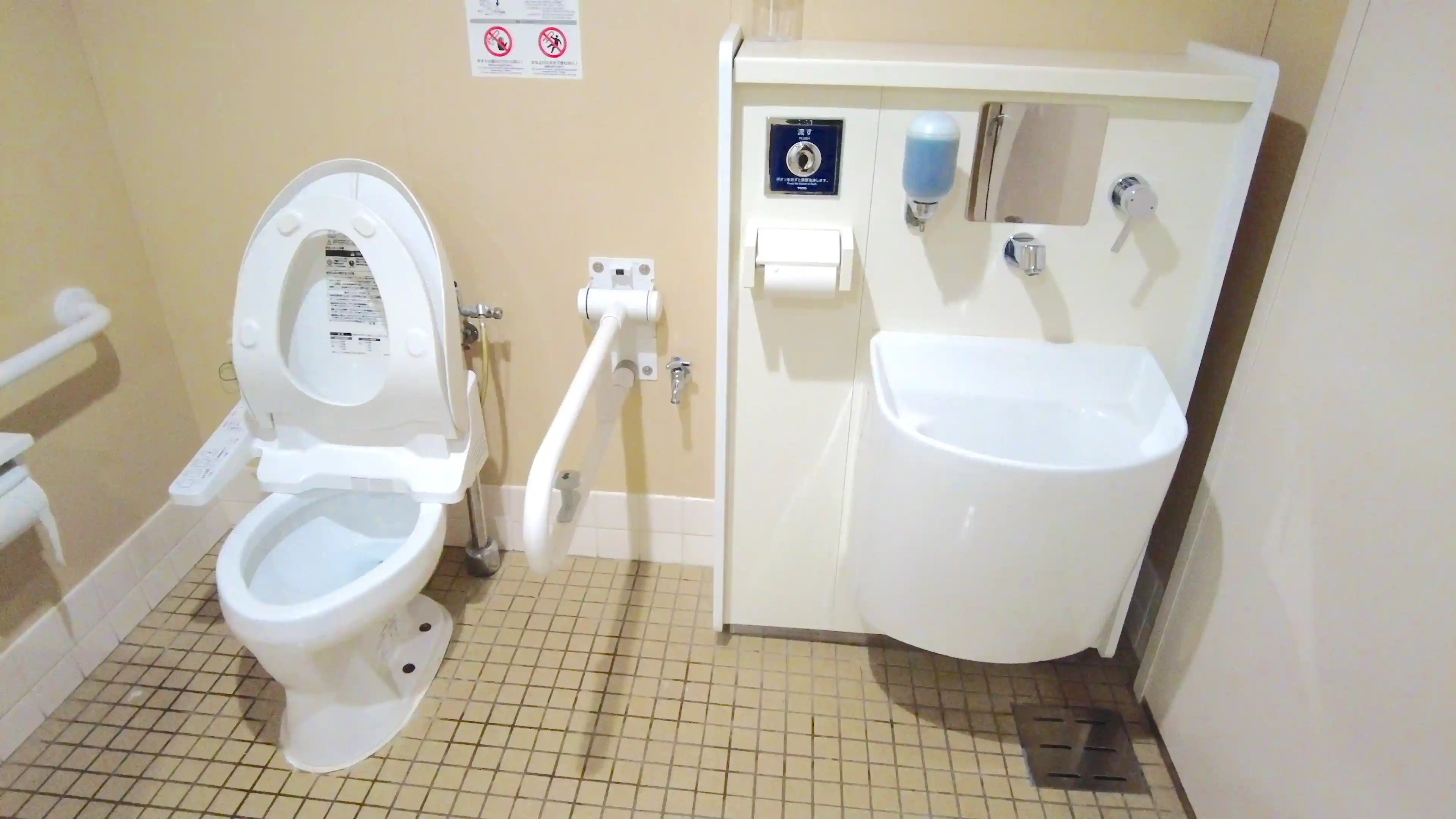 Barrier-free toilet on board Meimon Taiyo Ferry Kitakyushu 2