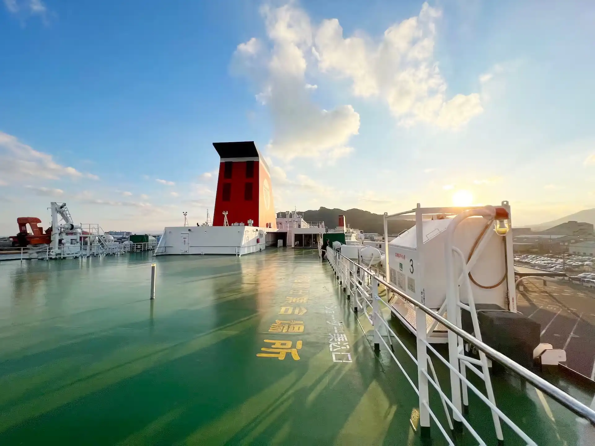 Observation deck inside Meimon Taiyo Ferry Kitakyushu 2