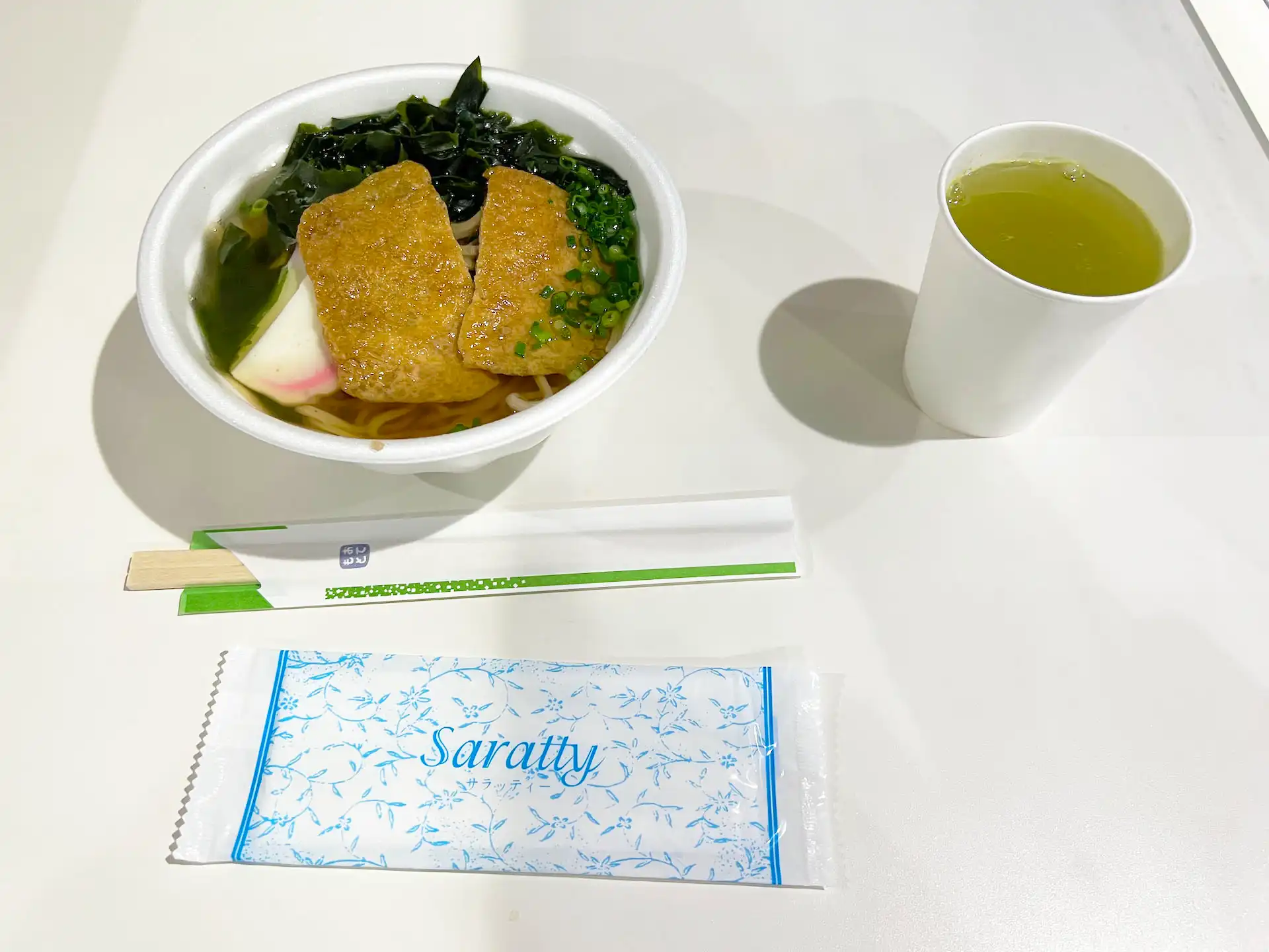 フェリーきたきゅうしゅうⅡで食べた年越しそば(420円)