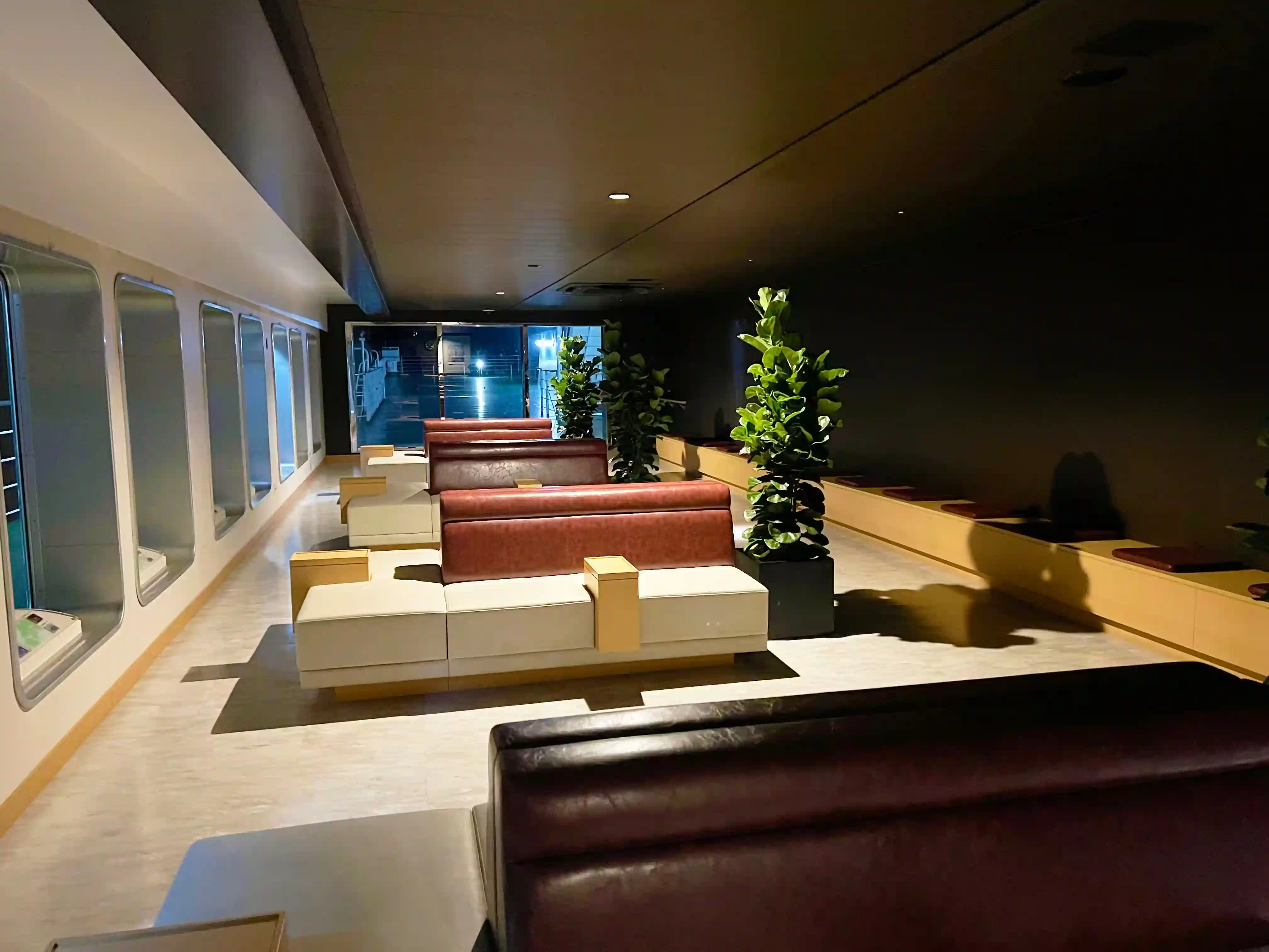 Observation lounge on the Meimon Taiyo Ferry Kyoto