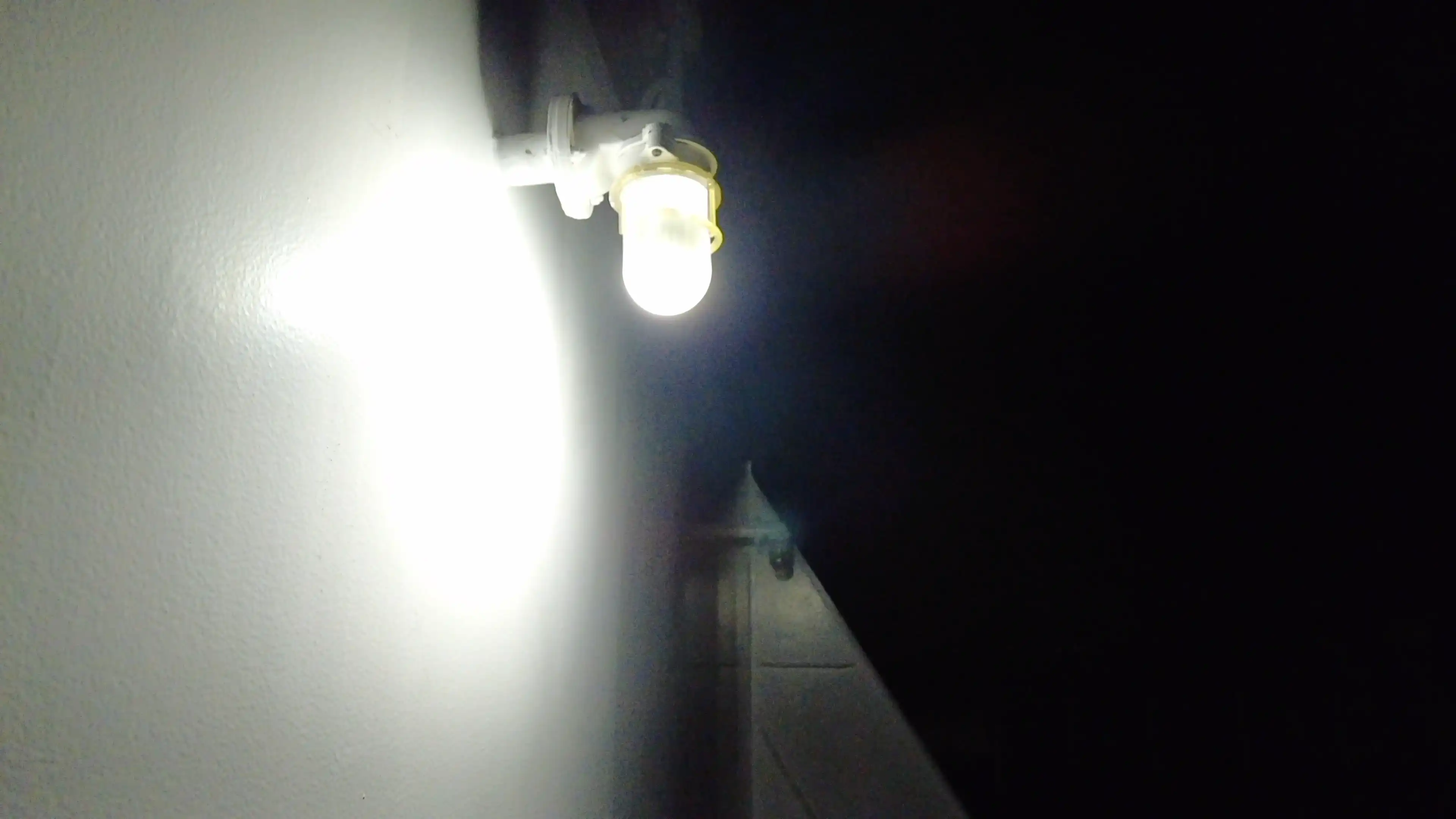 展望デッキの照明の下で年を越した時の様子