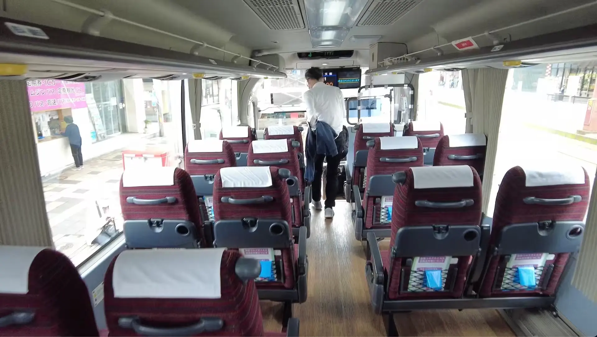 Inside Nishitetsu Highway Bus