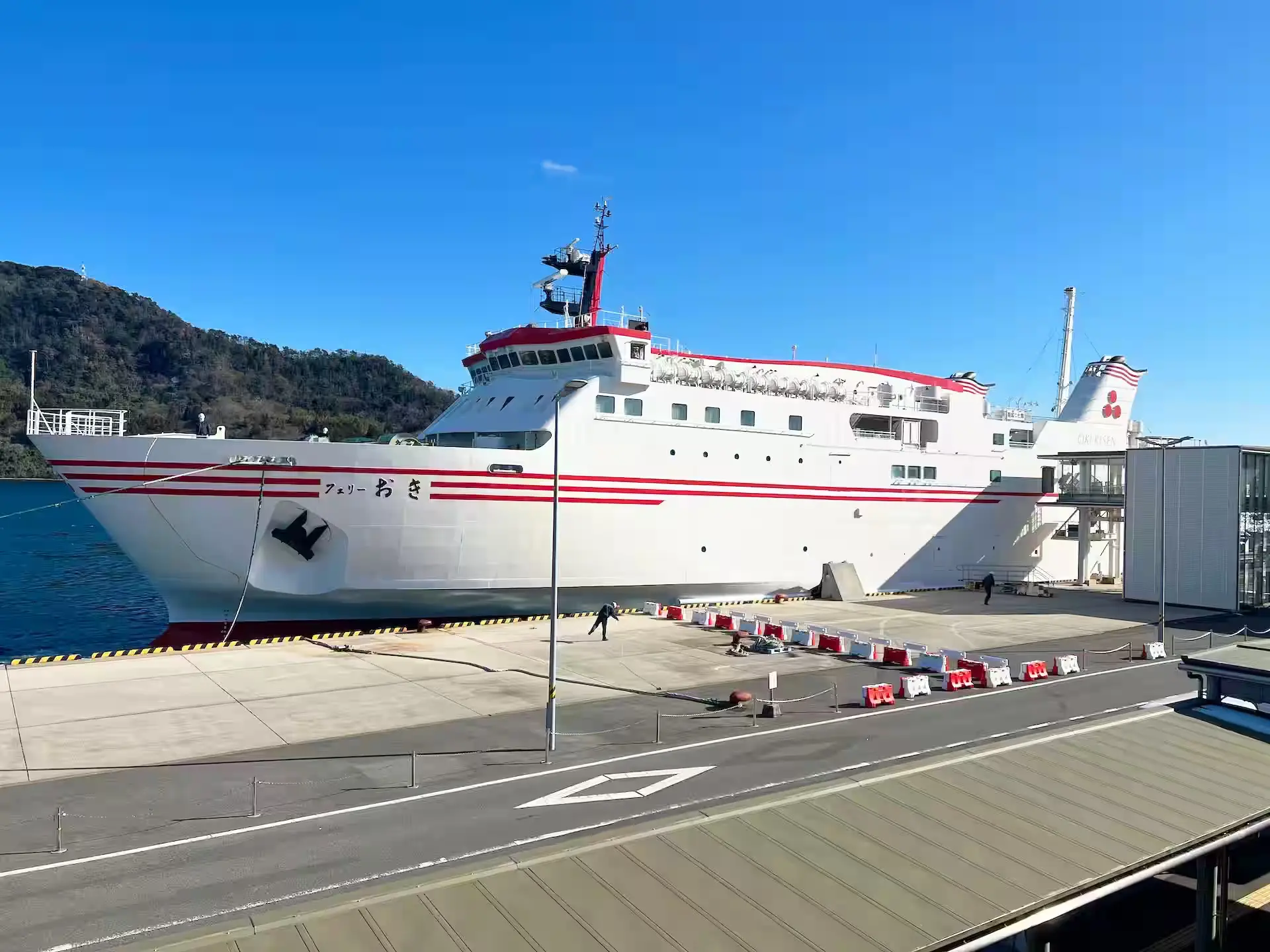 Ferry Oki docked at Saigo Port