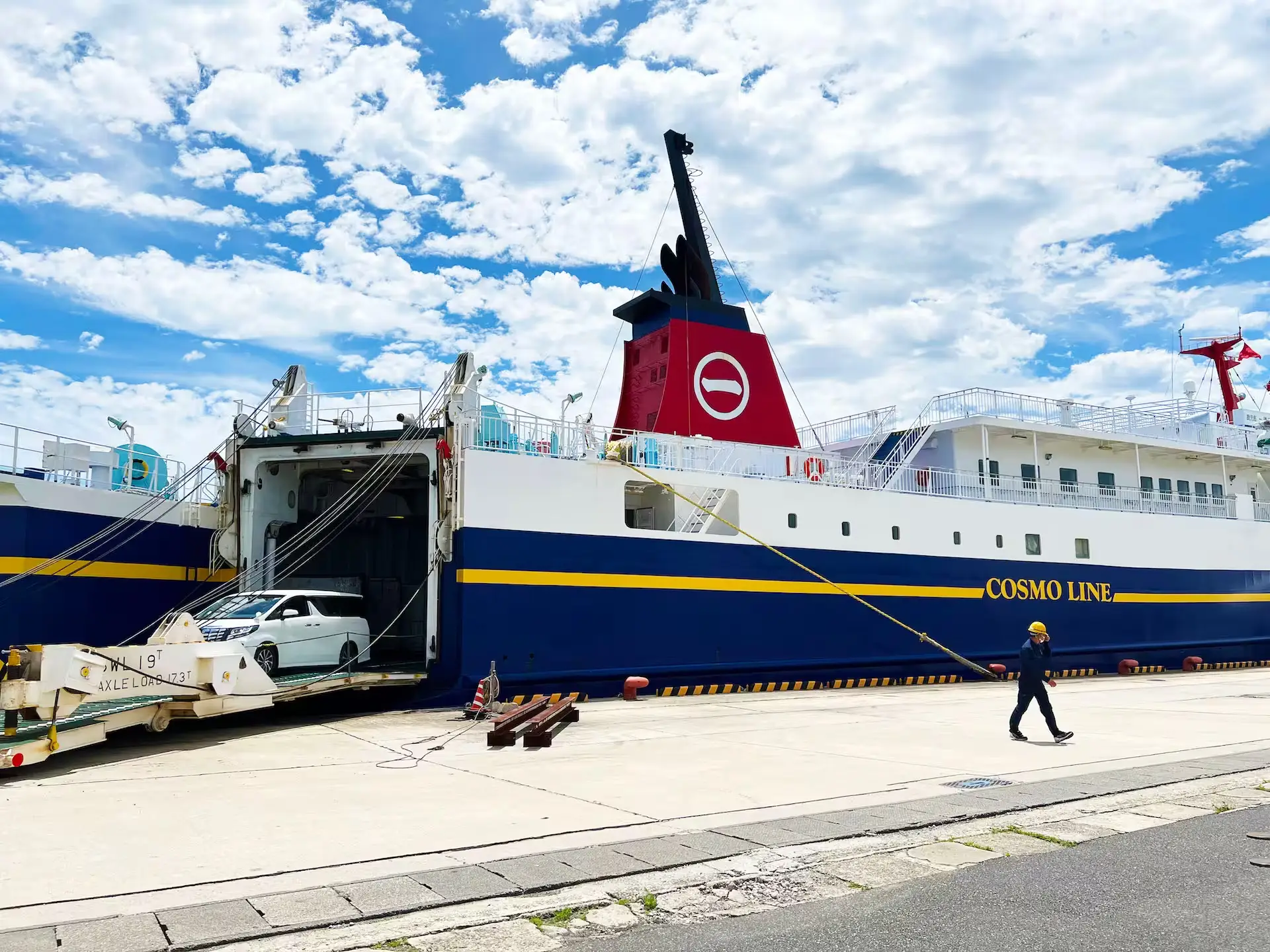 Princess Wakasa docked at Nishinoomote Port