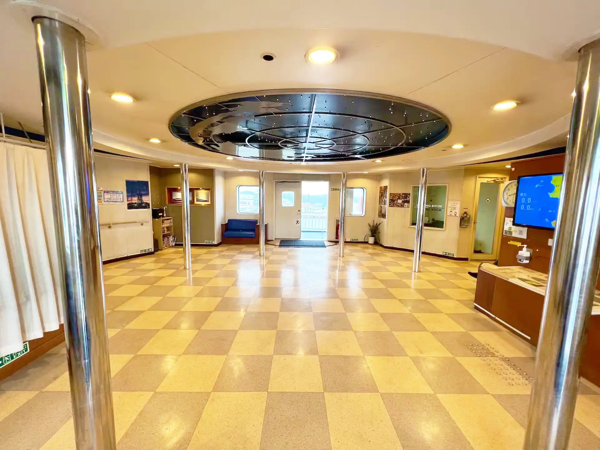 Promenade Deck on the Princess Wakasa of the Cosmo Line